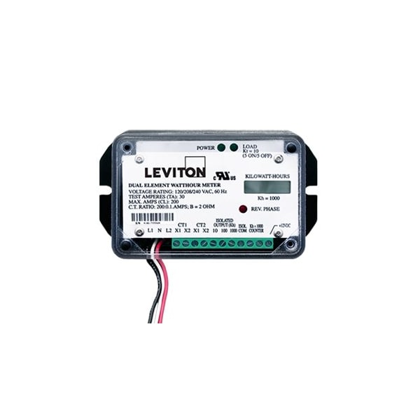 Leviton VOLTAGE OR CURRENT METERS MM SM 3W 1.0 KWH 7B201-H01